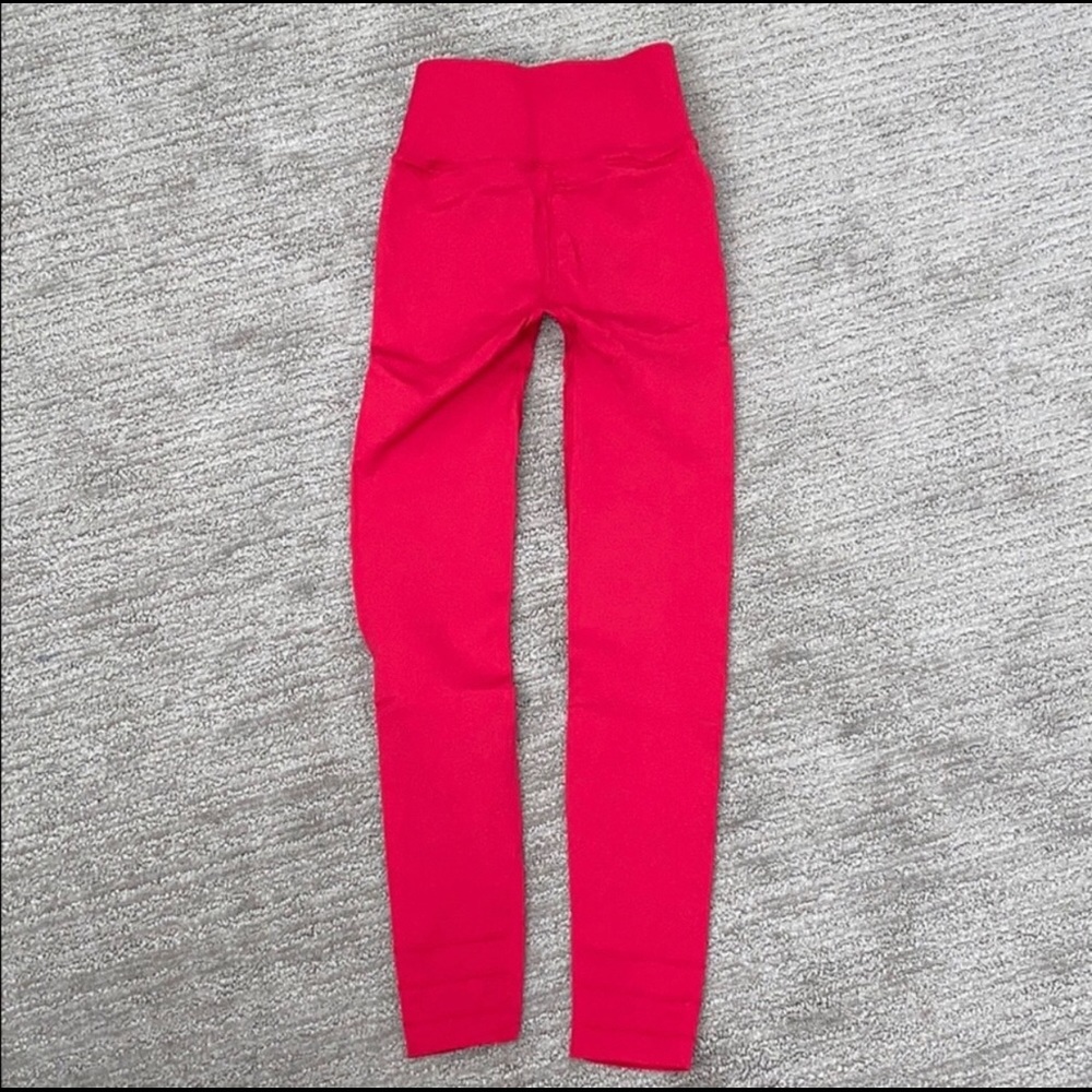 FABLETICS SCUPTKNIT Bright Red Highwaist Legging